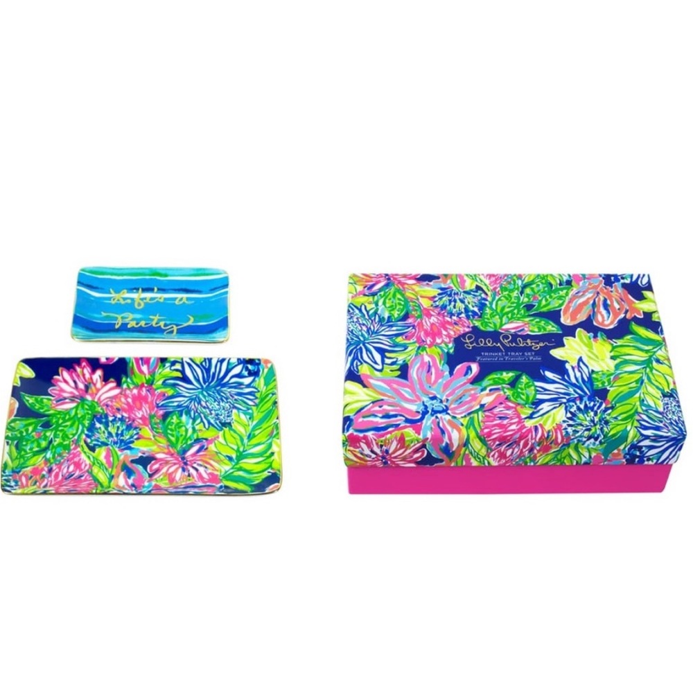 Lilly Pulitzer Trinket Tray Set in Life’s a Party